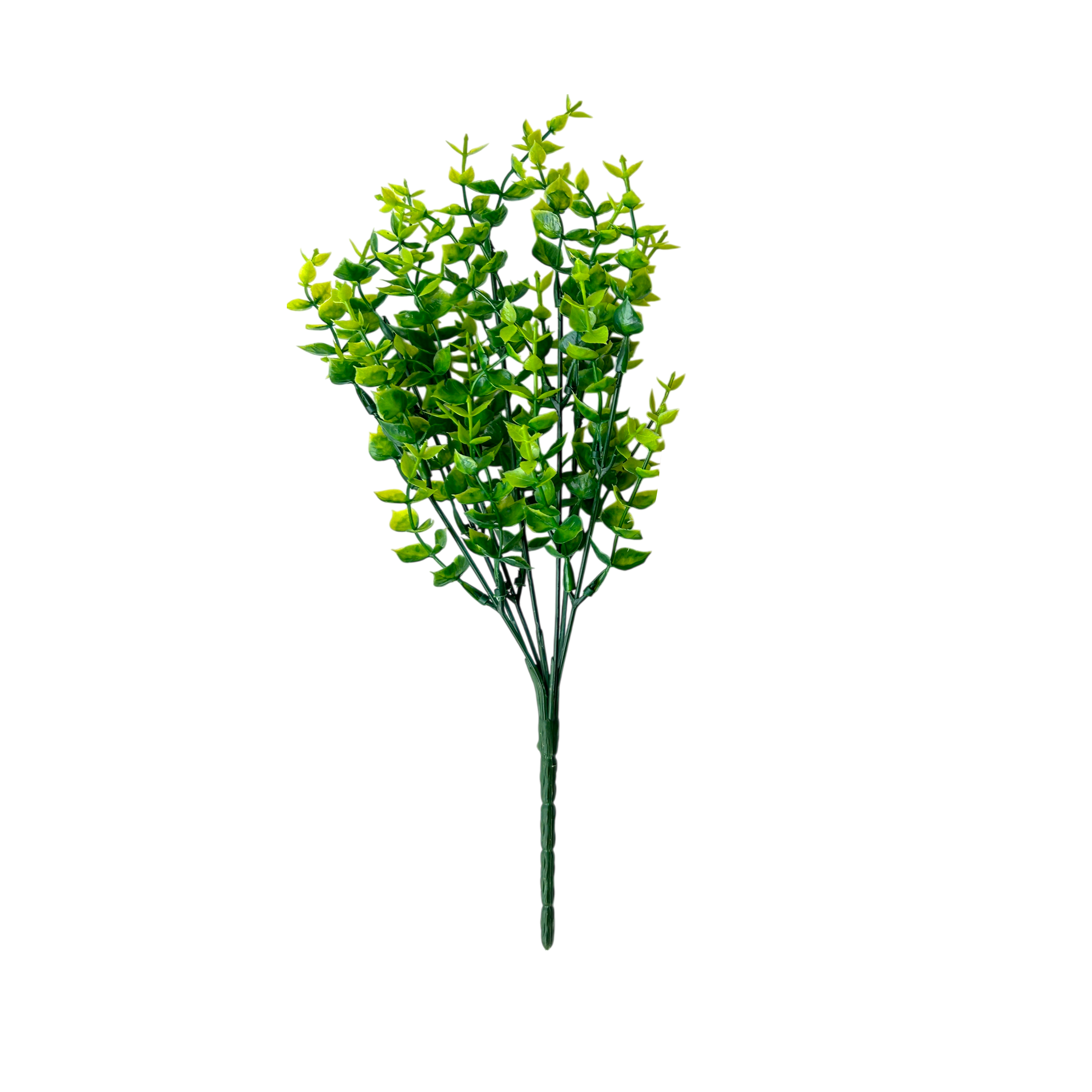 Wall Hanging Wooden Flower Vase – Brown Finish with Artificial Greenery